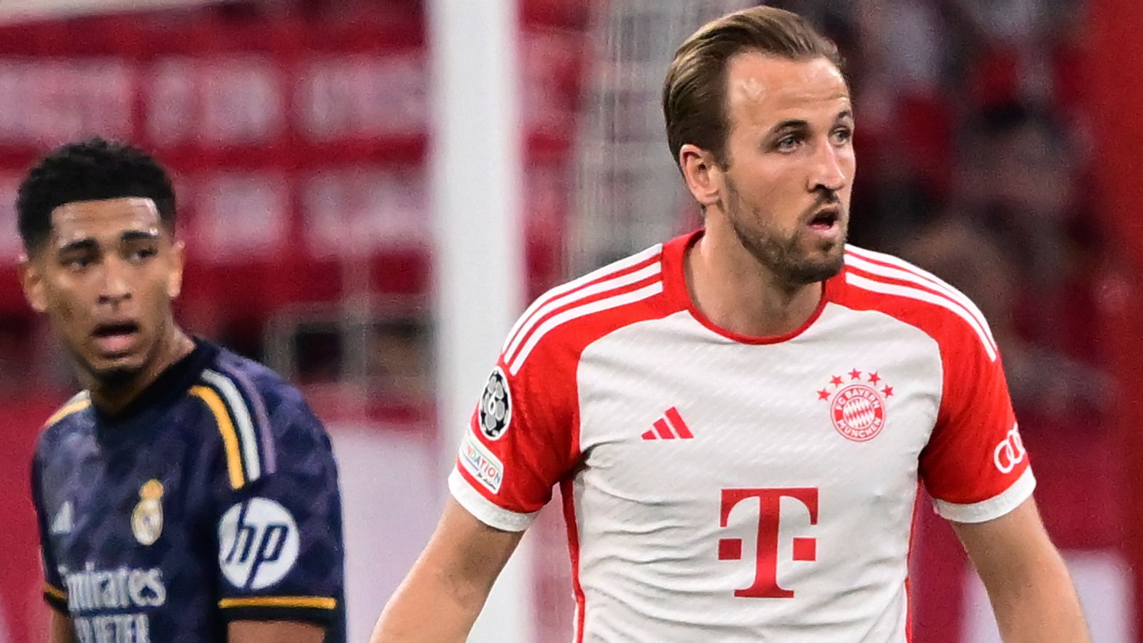 Jude Bellingham’s “mumbling” was stopped by Harry Kane prior to Bayern Munich’s penalty against Real Madrid.